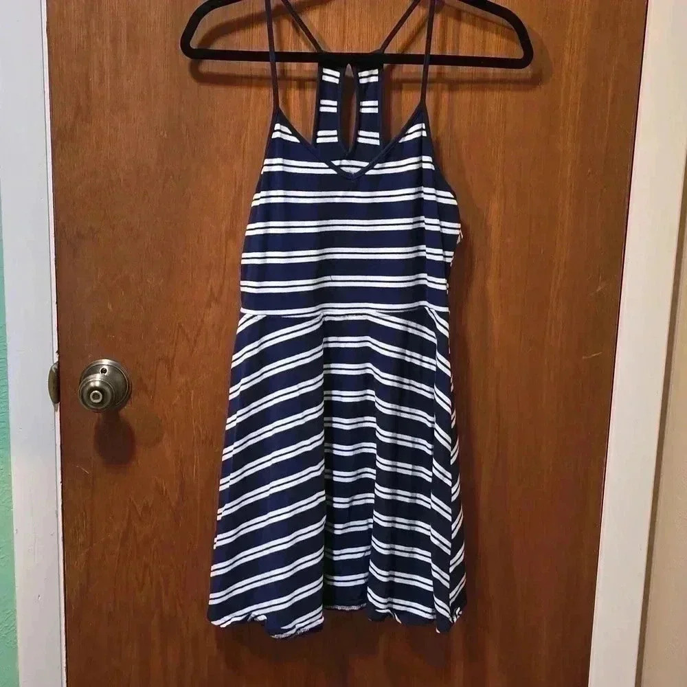 SO Navy Stripped Dress L